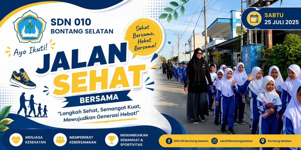 Jalan Sehat Bersama Warga SDN 010 Bontang Selatan